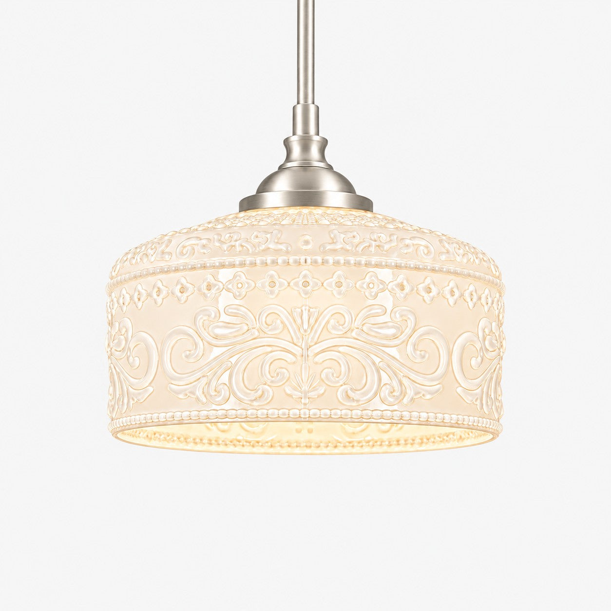 Verstellbare Vintage-Pendelleuchte aus Glas
