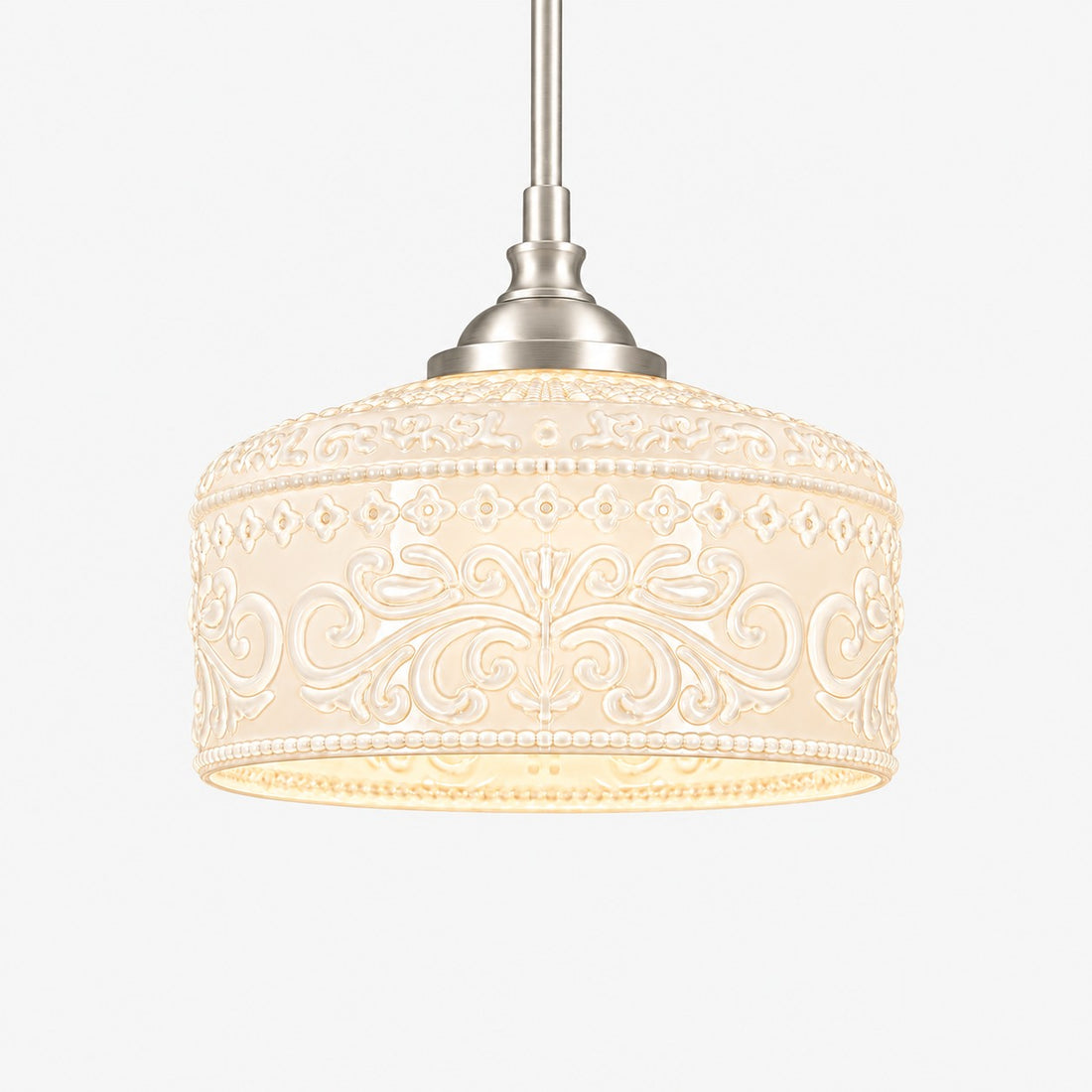 Verstellbare Vintage-Pendelleuchte aus Glas