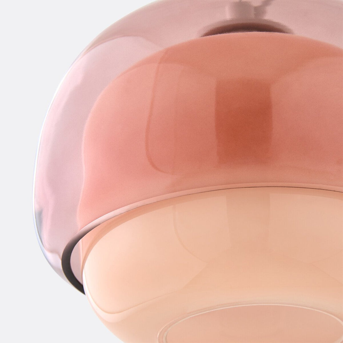 Clinco Modern Mushroom Pendant Light - Colored Glass Hanging Light