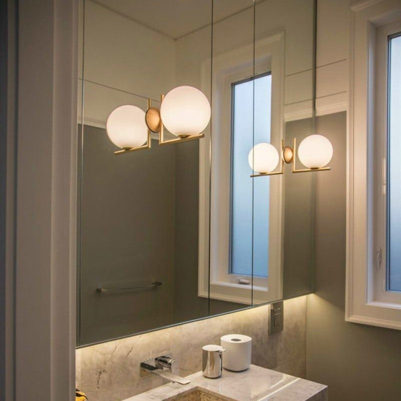 IC Lights Glass Ball Wall Sconce