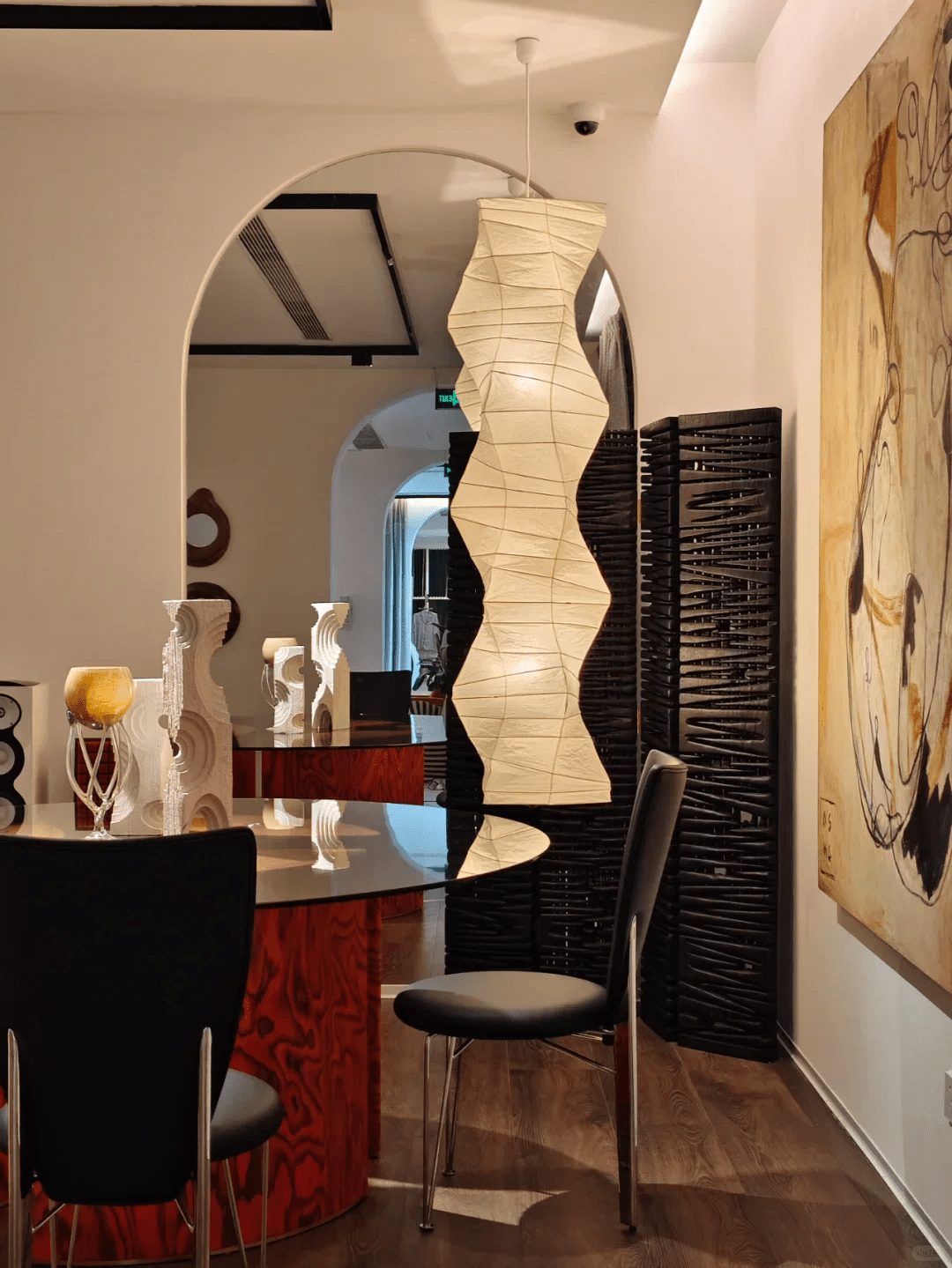 Washi Paper Pendant Lamp - Round Shade for Cozy Modern Interiors