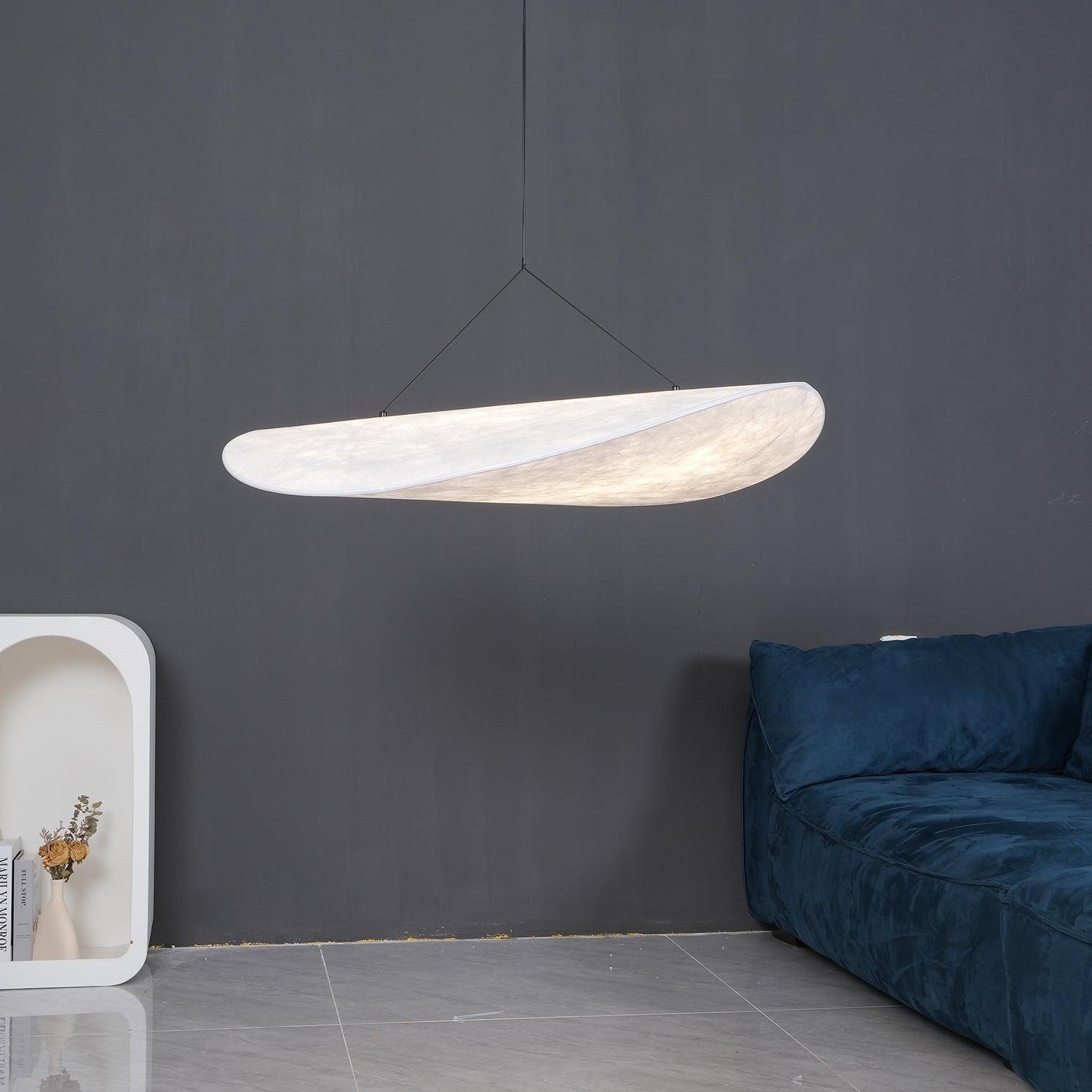 Cloudlike Mulberry Silk Plug-In Pendant Light