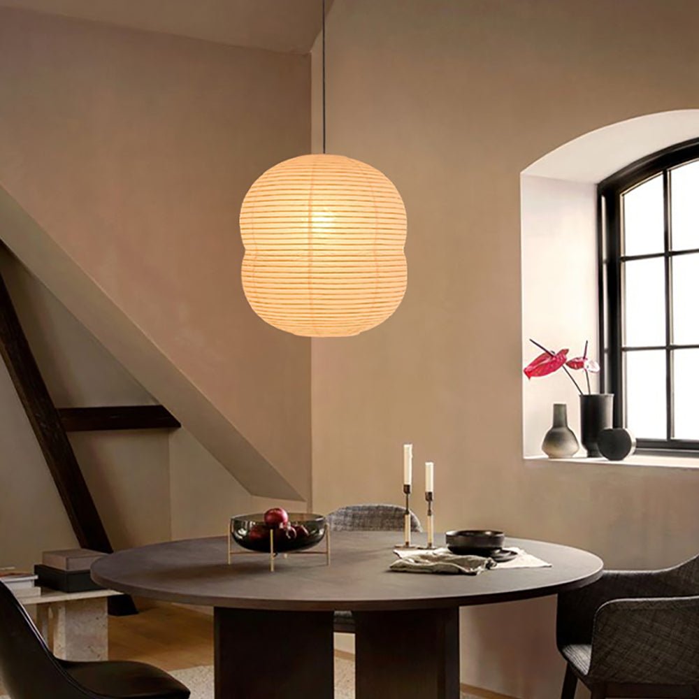 Washi-Papier-Mini-Pendelleuchte – Lampe im japanischen Stil für das Wohnzimmer