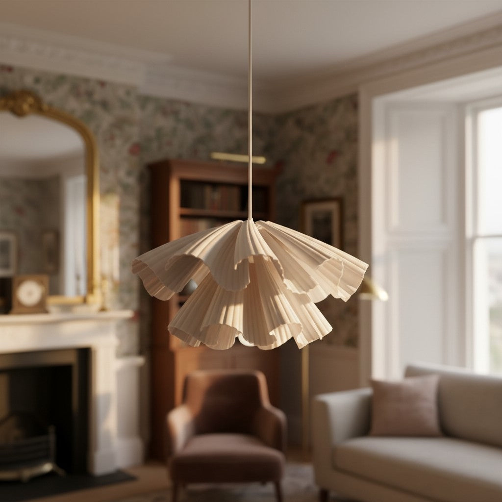 Elora Plastic Pendant Lamp – Lightweight Modern Design for Bedrooms or Living Rooms