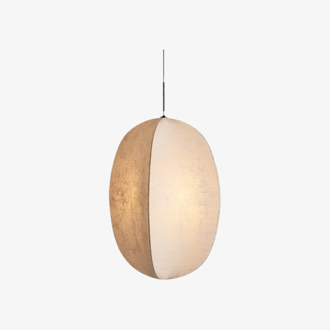 Diora Silk Texture Lantern Pendant Lamp - Contemporary Iron Hanging Light for Dining Room