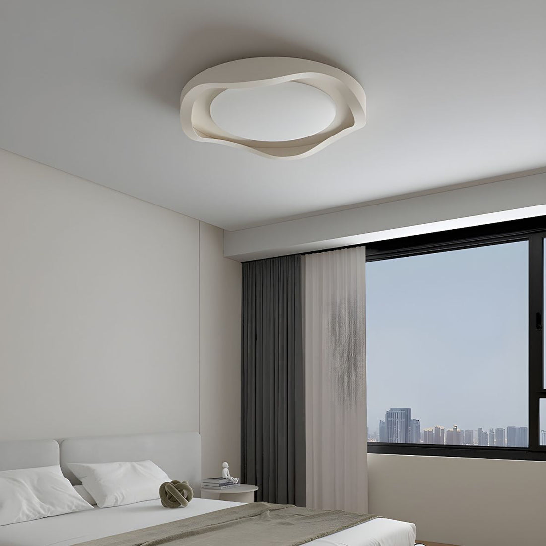 Geometric LED Ceiling Light – Acrylic Modern Fixture for Stylish Rooms