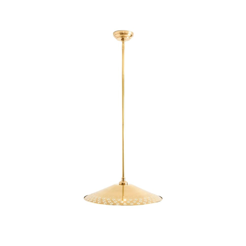 Auriglow Clover Cutout Pendant Lamp - Retro Brass Lamp for Dining Room