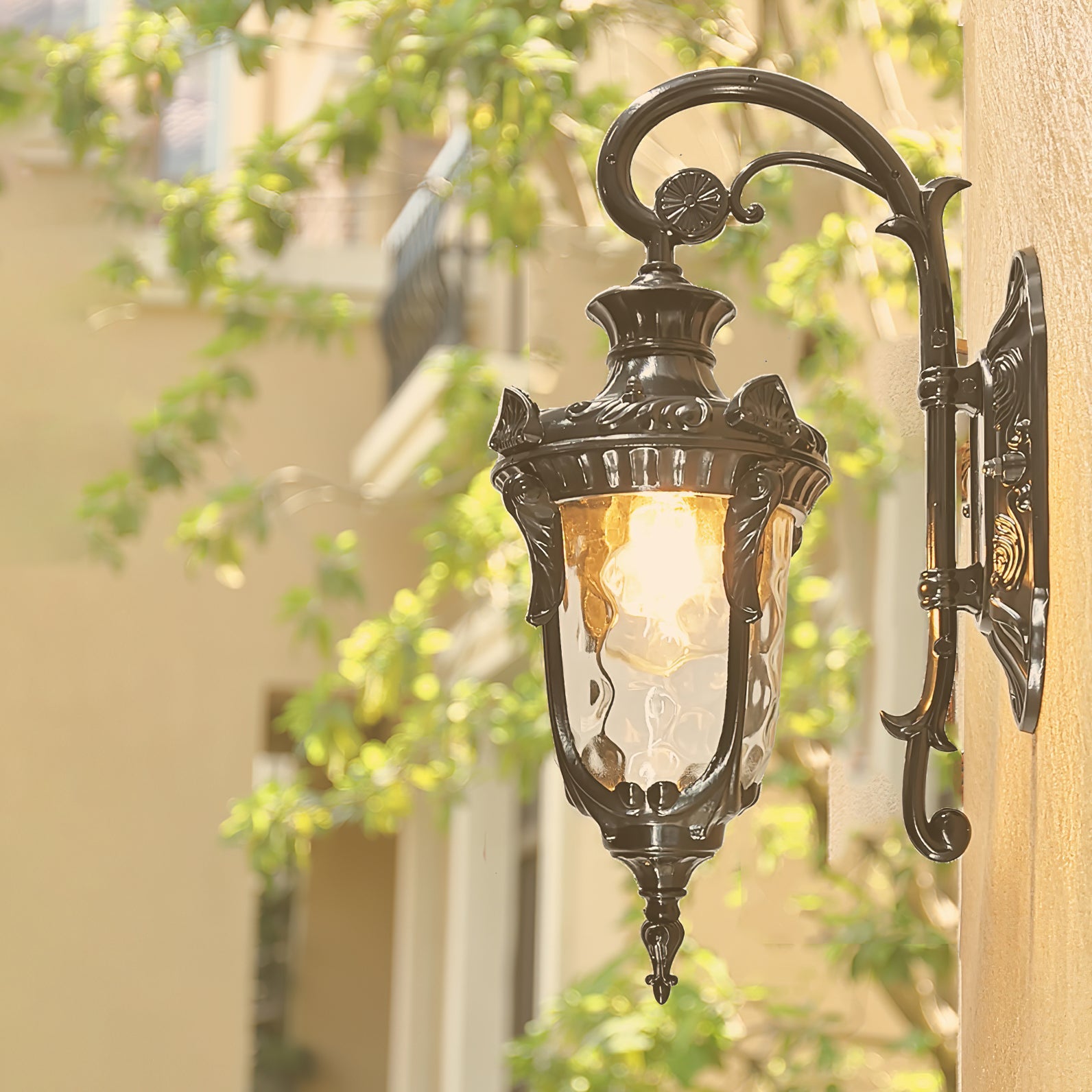 Heritage Outdoor Wall Lamp - Vintage Brass Light for Garden & Patio