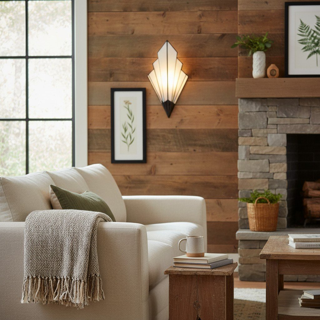 Kelsar Wall Light Featuring Hand-Cut Glass and Elegant Art Deco Design for Indoor Accent Lighting