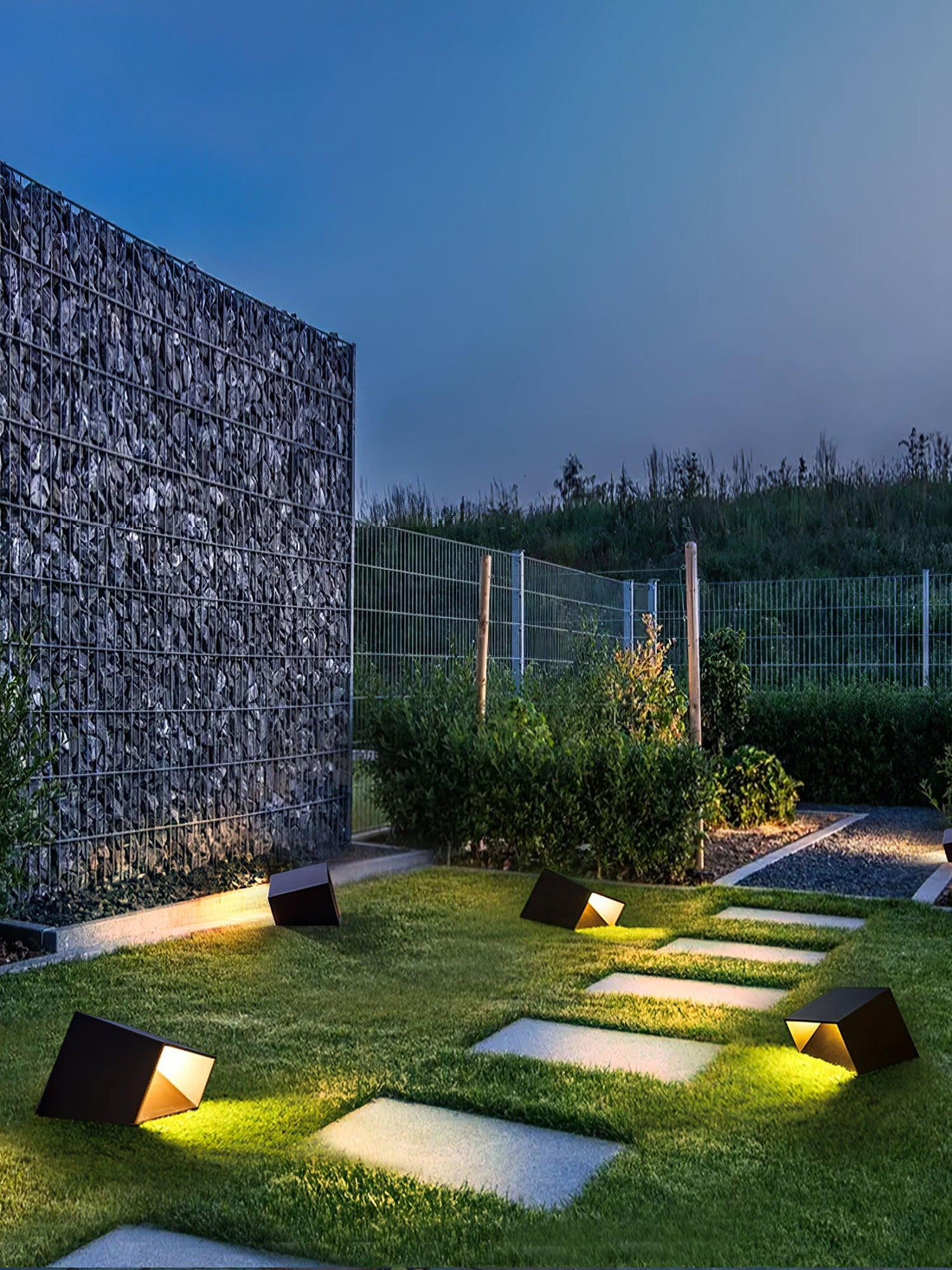 Cube Outdoor LED Lamp - Modern Weatherproof Light for Garden & Patio
