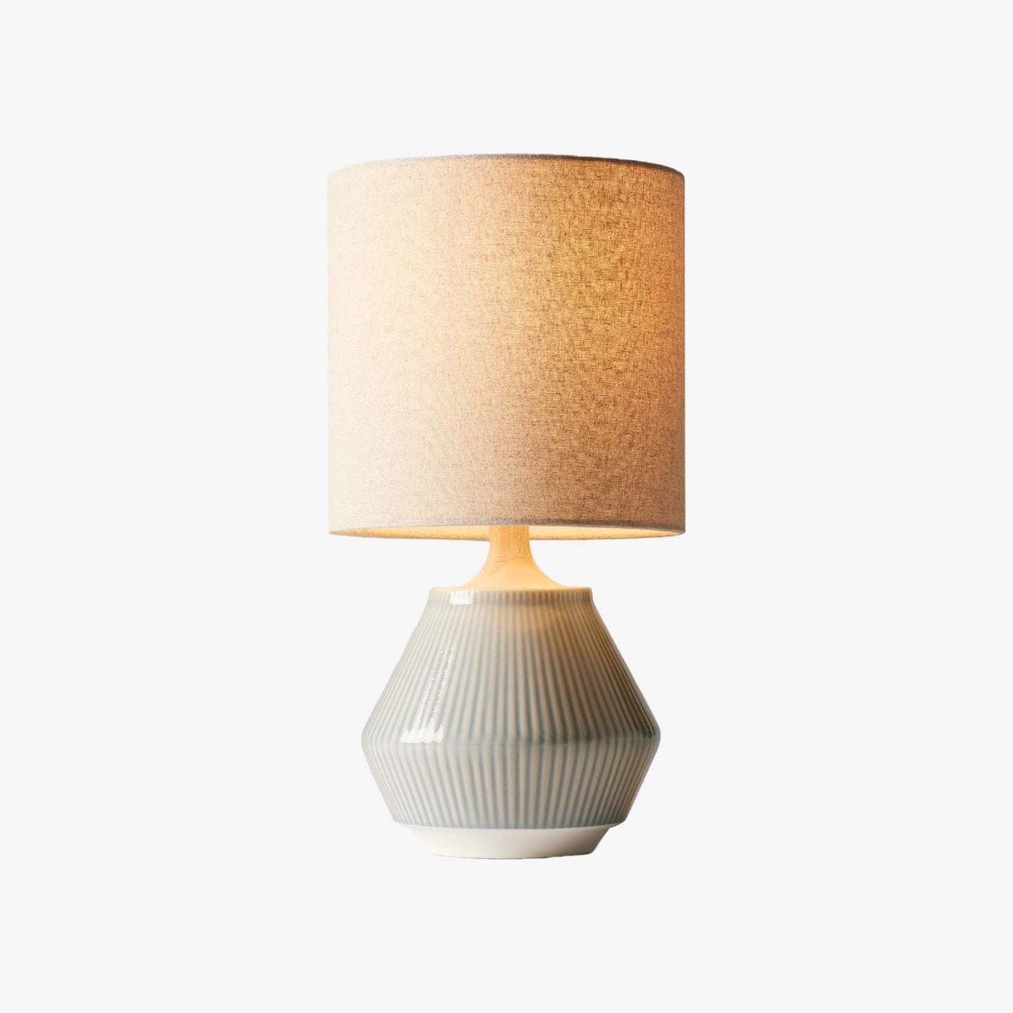 Ceruna Ripple Ceramic Table Lamp – Modern Design Minimalist Style Lighting Perfect for Living Room Bedroom Office