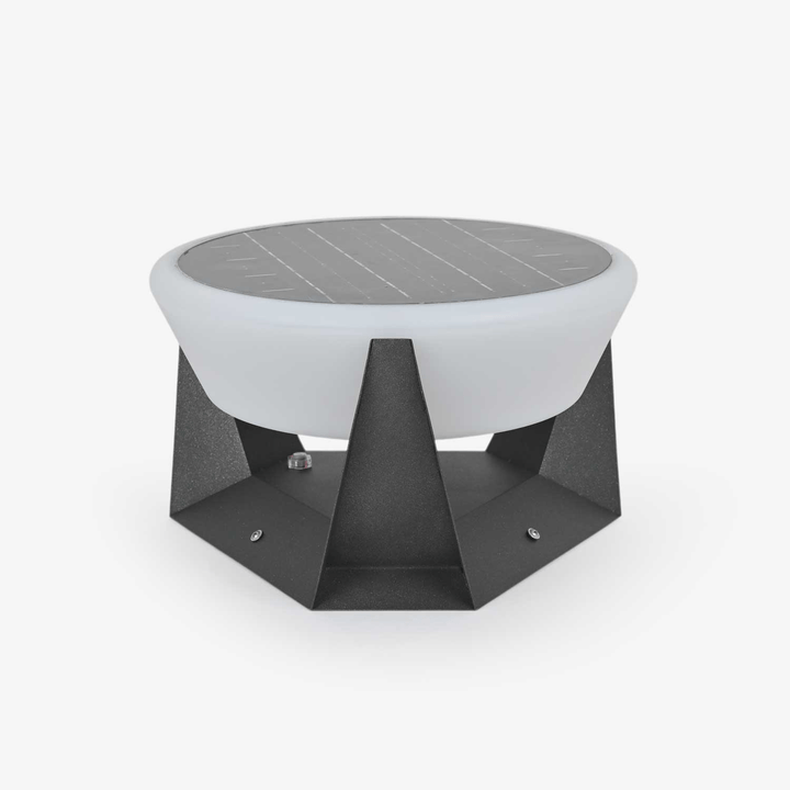 Solar Außenleuchte - Moderne geometrische LED Lampe für Garten &amp; Terrasse