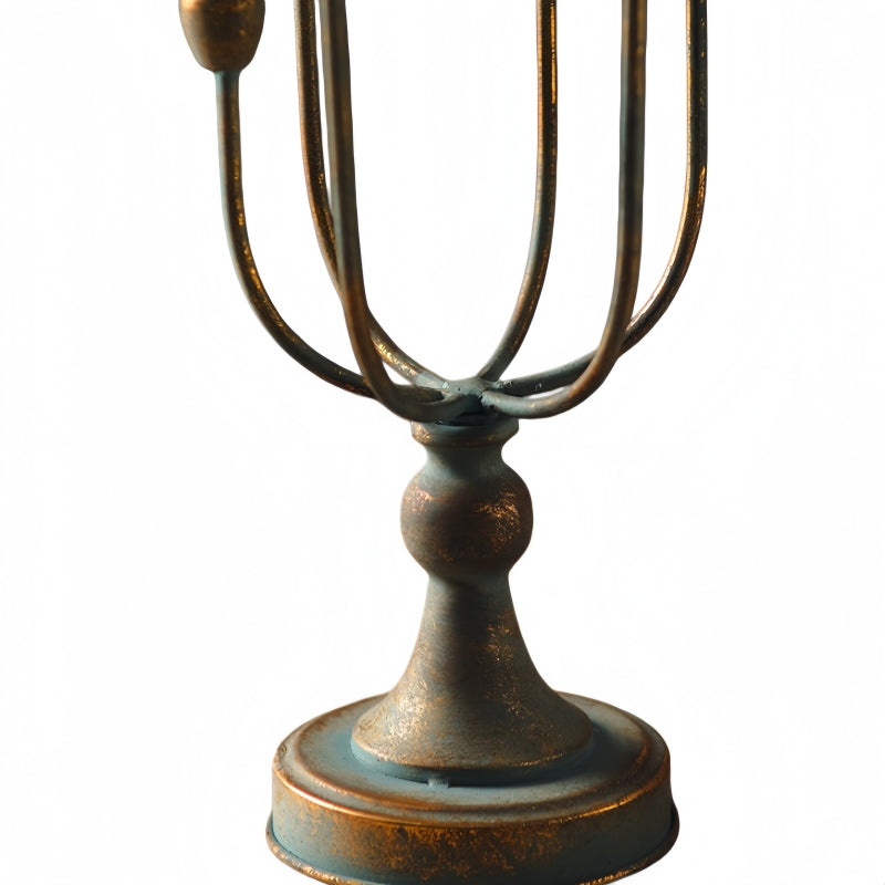 aged bronze base and branching arms