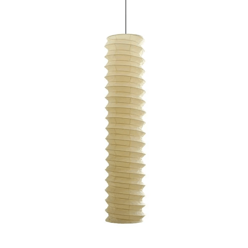 Washi Paper Pendant Lamp - Round Soft Glow for Minimalist Interiors