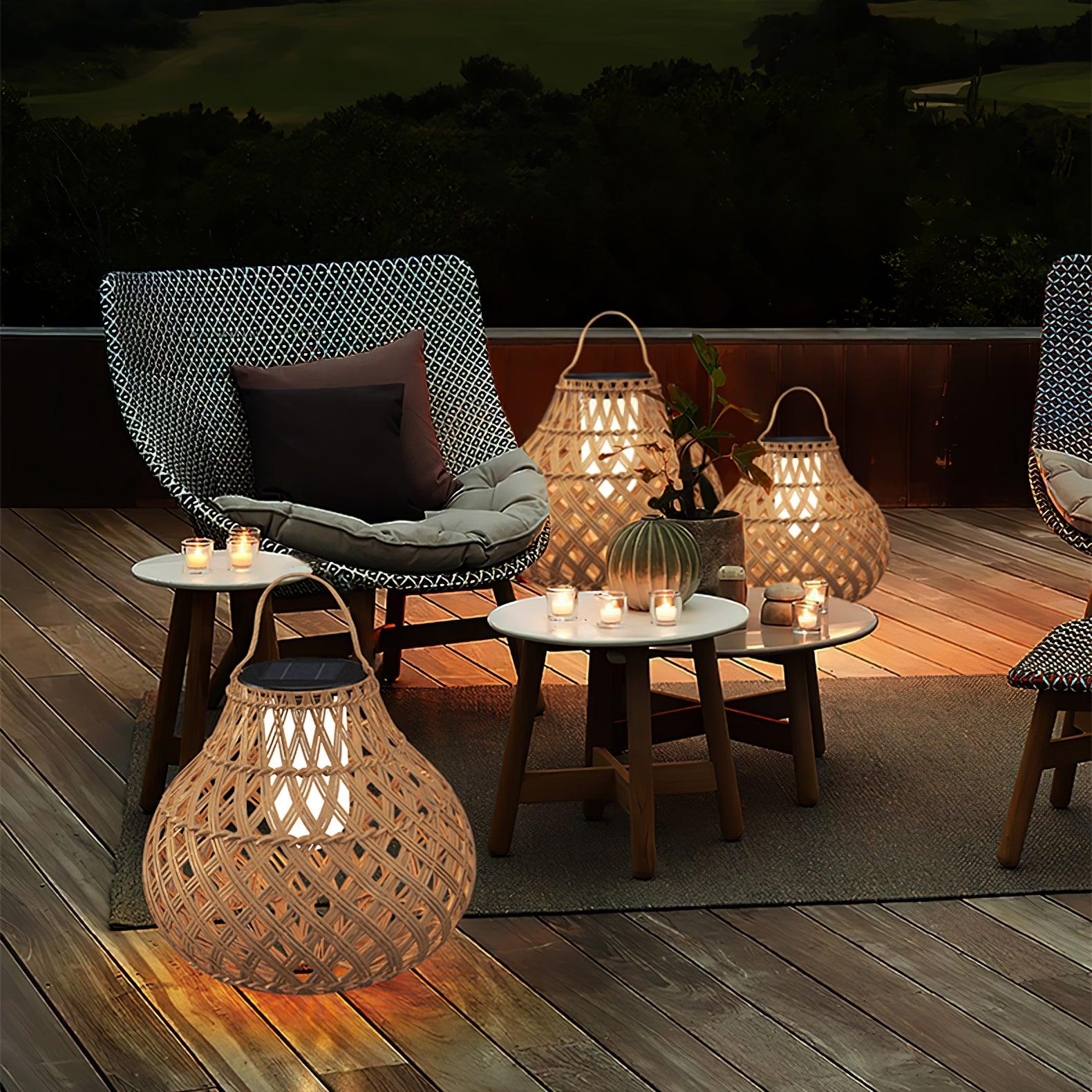 Woven Sphere Lantern Outdoor Lamp - Solar Outdoor Lamp Great