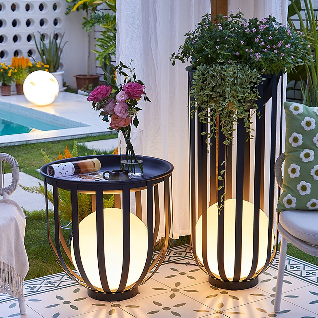 Solar-Gartenlampe für den Außenbereich – wetterfestes Solarlicht aus Acryl