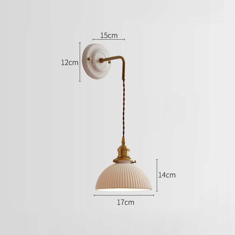 Decorative Ceramic plate Wall Sconce