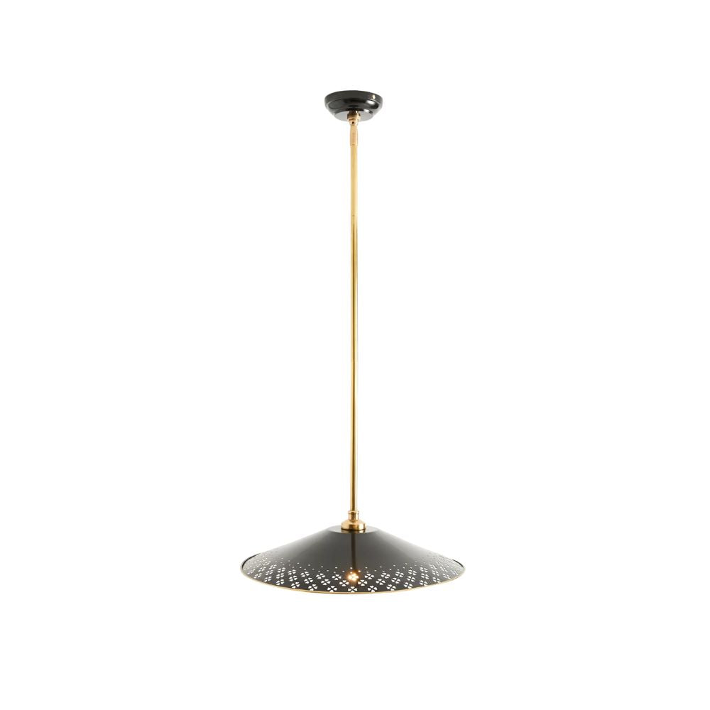Auriglow Clover Cutout Pendant Lamp - Retro Brass Lamp for Dining Room