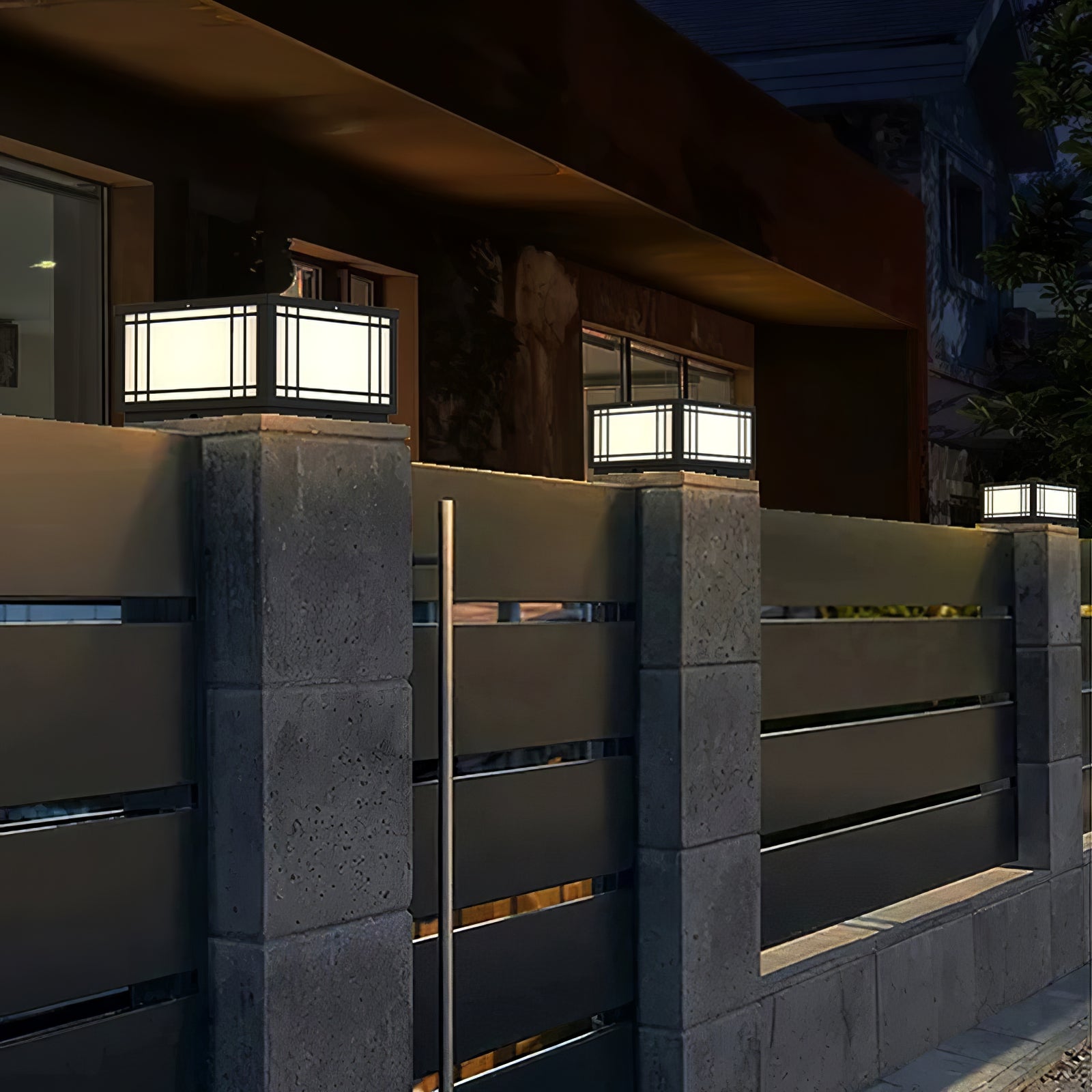 Solar Cube Laterne Außenlampe - Moderne Garten &amp; Terrasse Ambientebeleuchtung