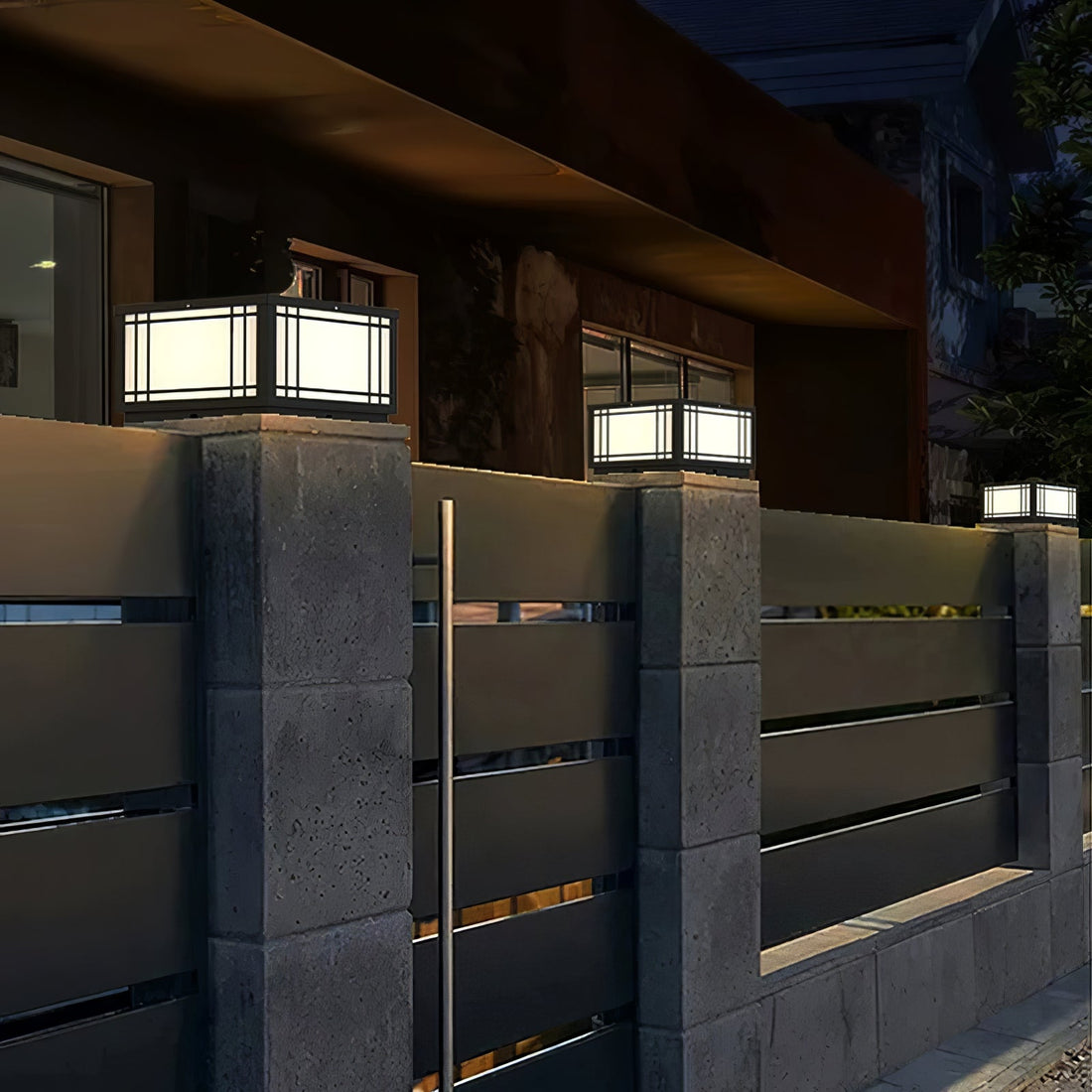 Solar Cube Laterne Außenlampe - Moderne Garten &amp; Terrasse Ambientebeleuchtung