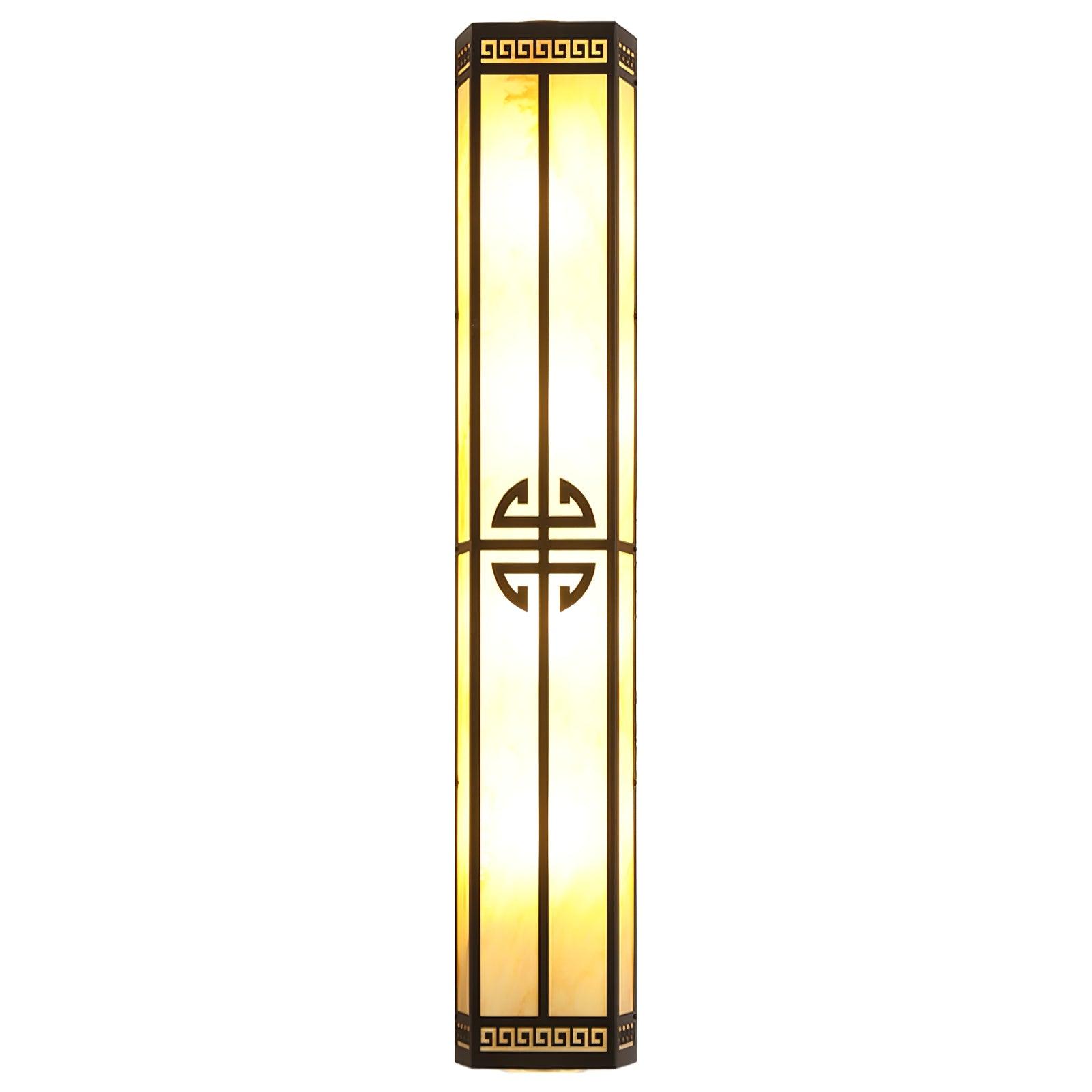 Schneeflocken-Wandleuchte aus Gipsmetall – quadratische, elegante Lampe für den Außenbereich