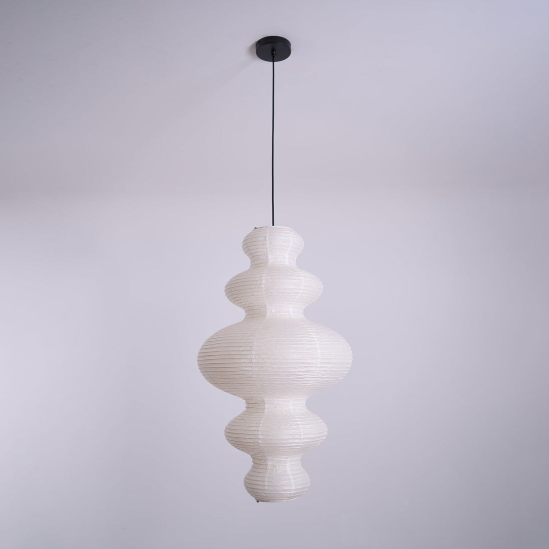 Sculptural Rice Paper Pendant Lamp - Luxurious Lamp for Bedroom