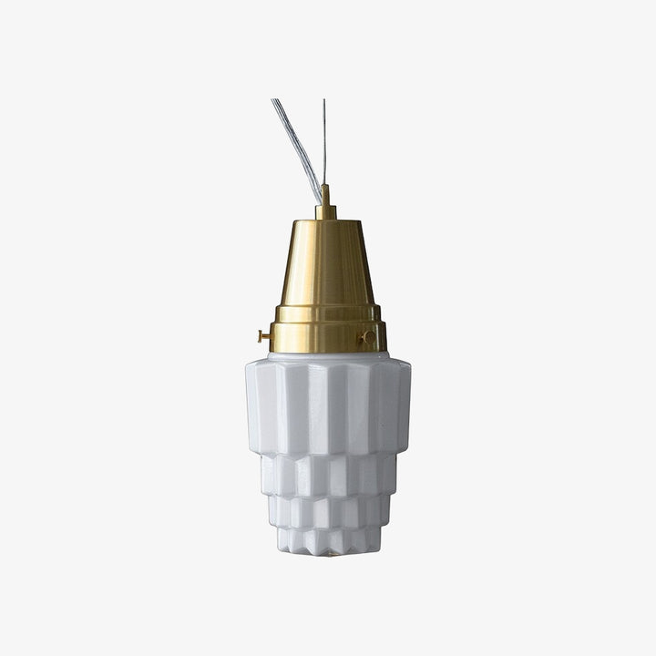 Moderne Milchglas-Pendelleuchte für Esszimmer