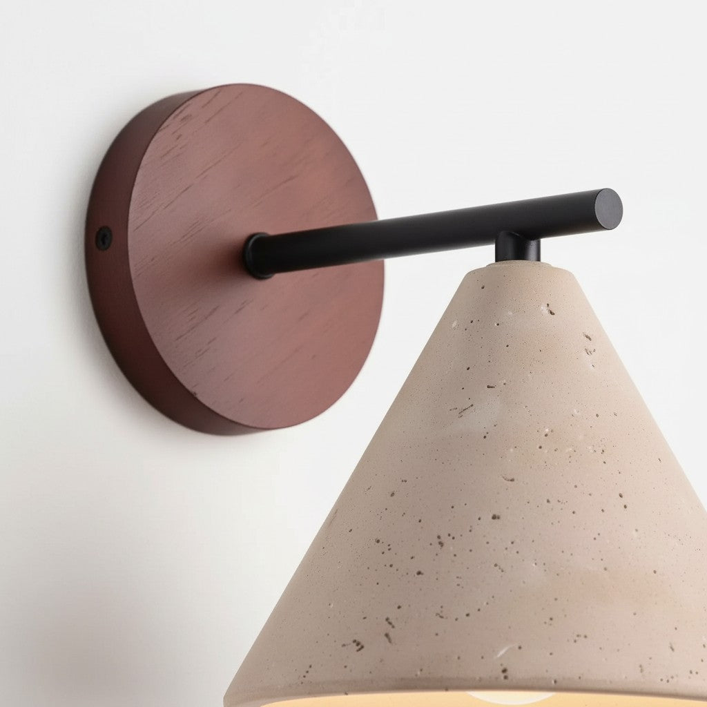 Travira Wall Light Natural Travertine Texture Accent – Modern Wall Light for Hallways and Bathrooms