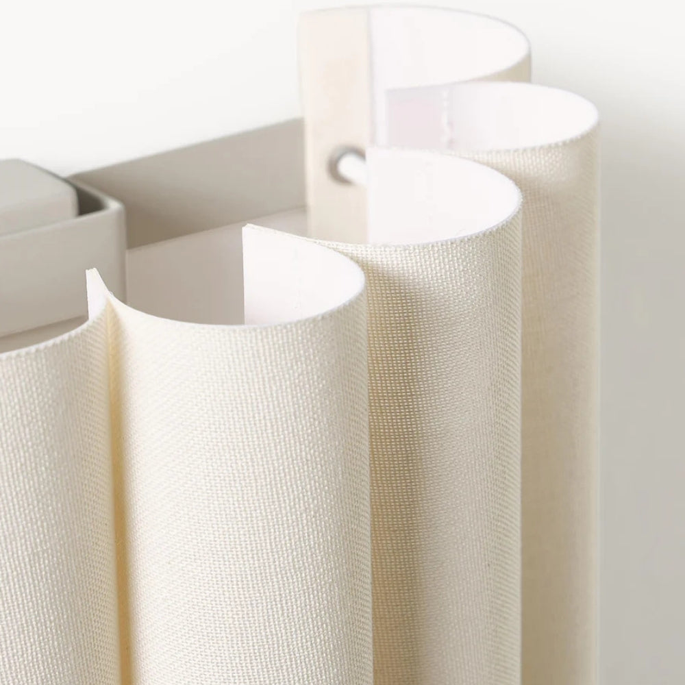 Velura Linen Fold Wall Sconce - Fabric Soft Pleated Design Ambient Lighting for Bedroom or Hallway