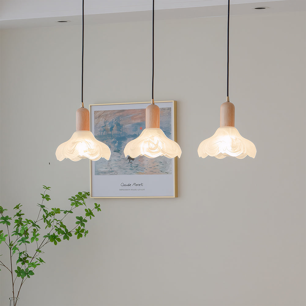 Retro Glass Pendant Light - Creative Bedroom Lighting Vintage