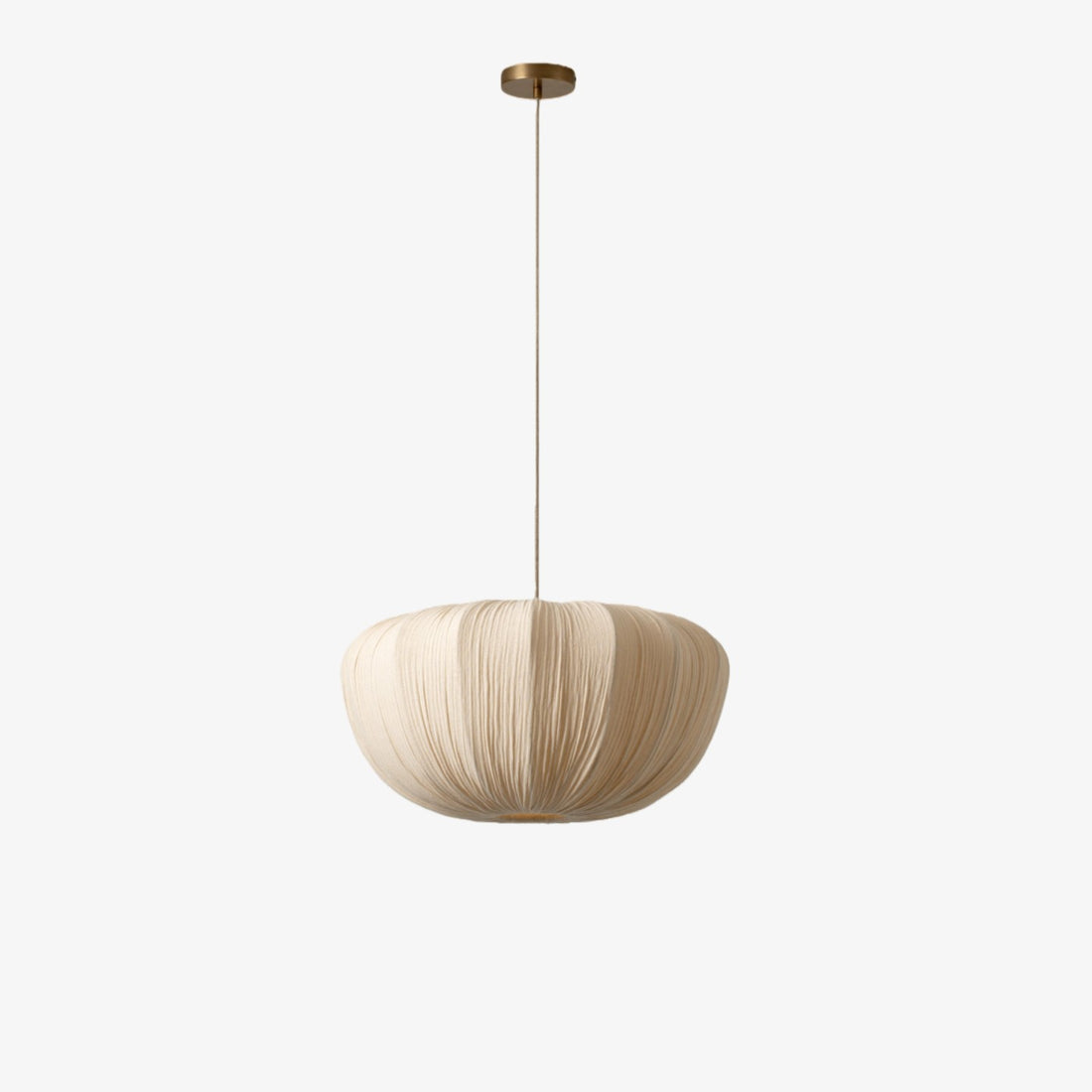 Linbron Pendant – Soft Linen Shade and Curved Frame Modern Light for Dining Room