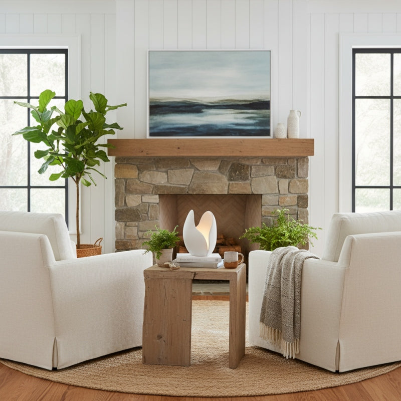 Petalora Soft Petal Table Lamp – Floral Structures Inspiration Resin Lamp for Living Room and Bedroom