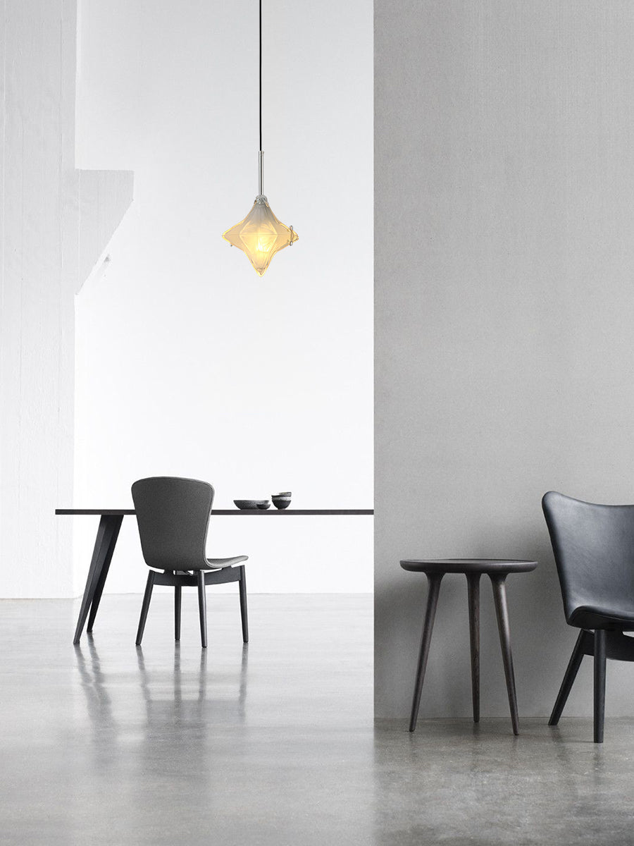 Art Deco Astris Elara Star Pendant Light - Frosted Glass Pendant with Geometric Style