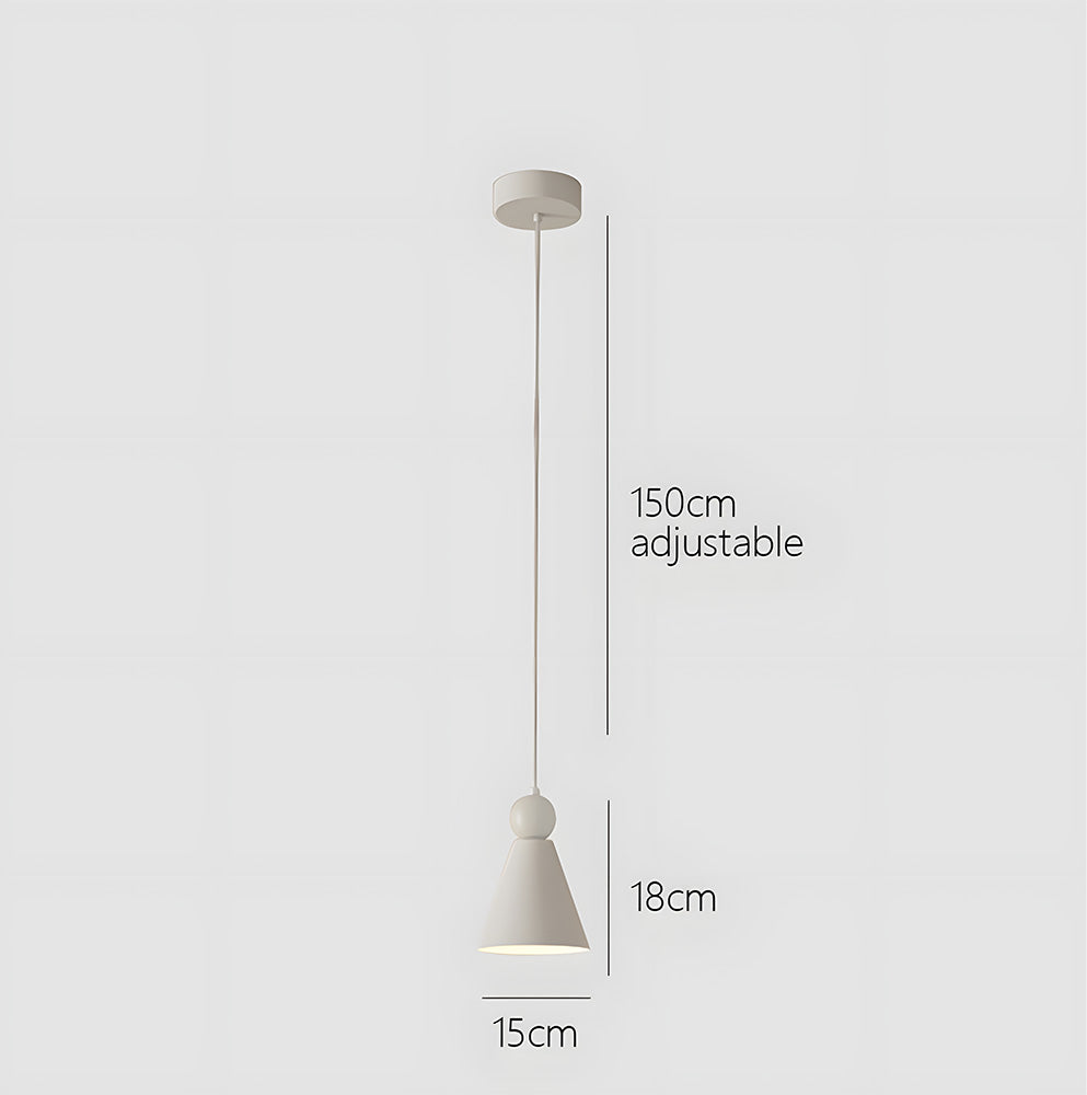 Iron Pendant Light - Compact Minimalist Living Room Lighting