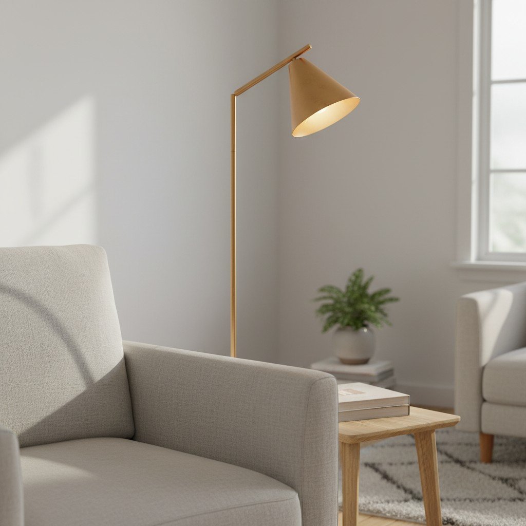 Oricone Modern Floor Task Lamp with Adjustable Arm – Cape Style Reading Light