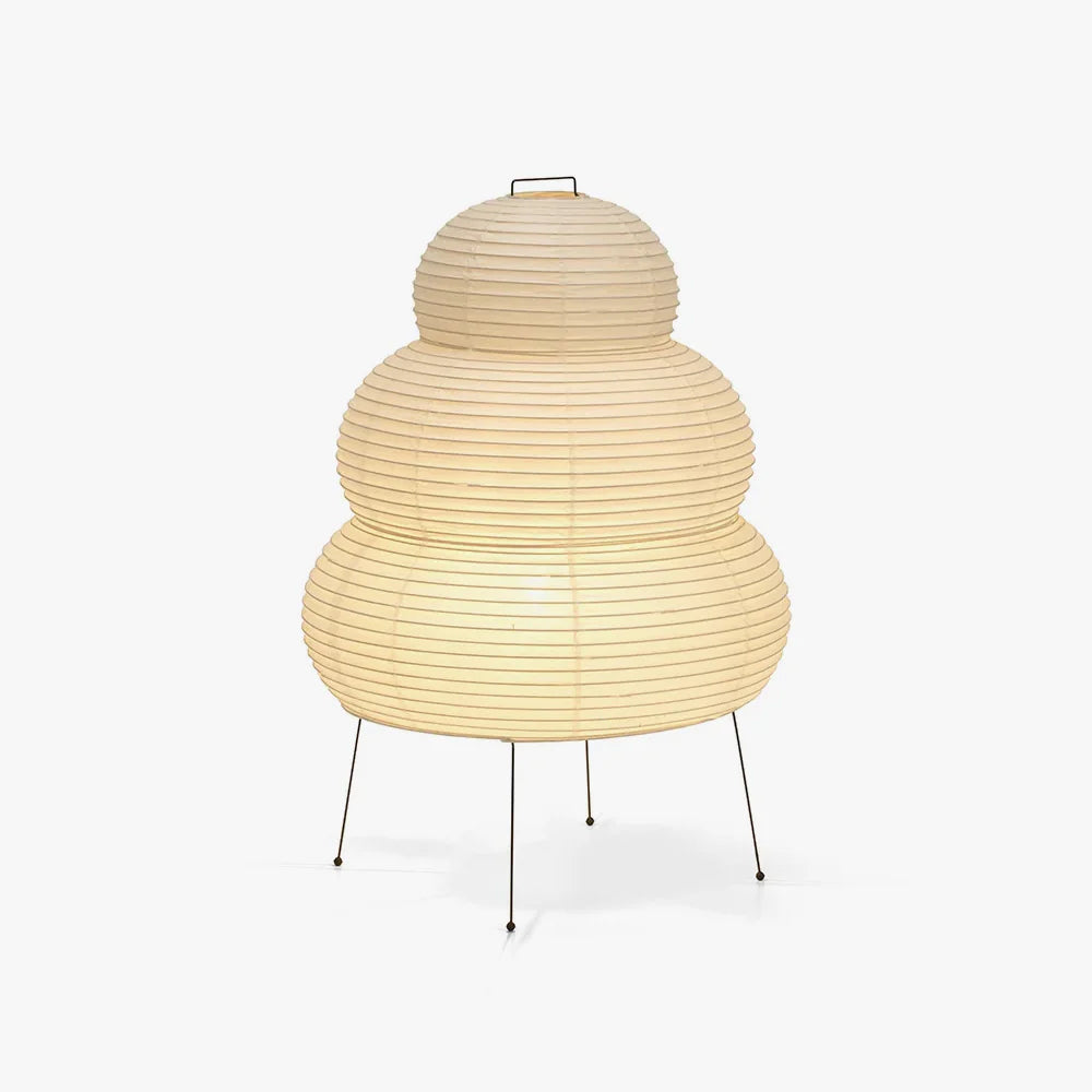 Japanese-Inspired Paper Table Lamp - Mulberry Paper Lamp for Bedroom