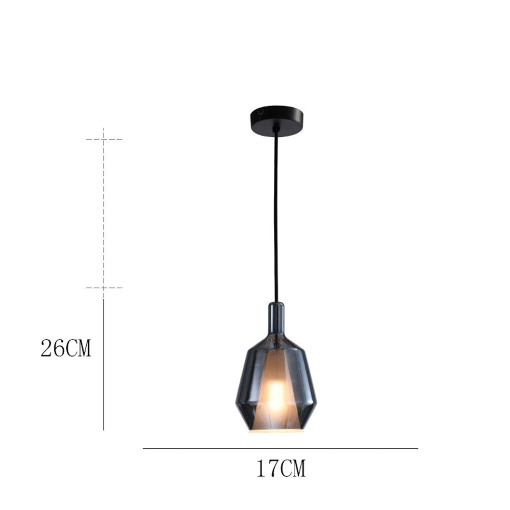 Modern Glass Pendant Light – Simple Colorful Dining Room Lighting
