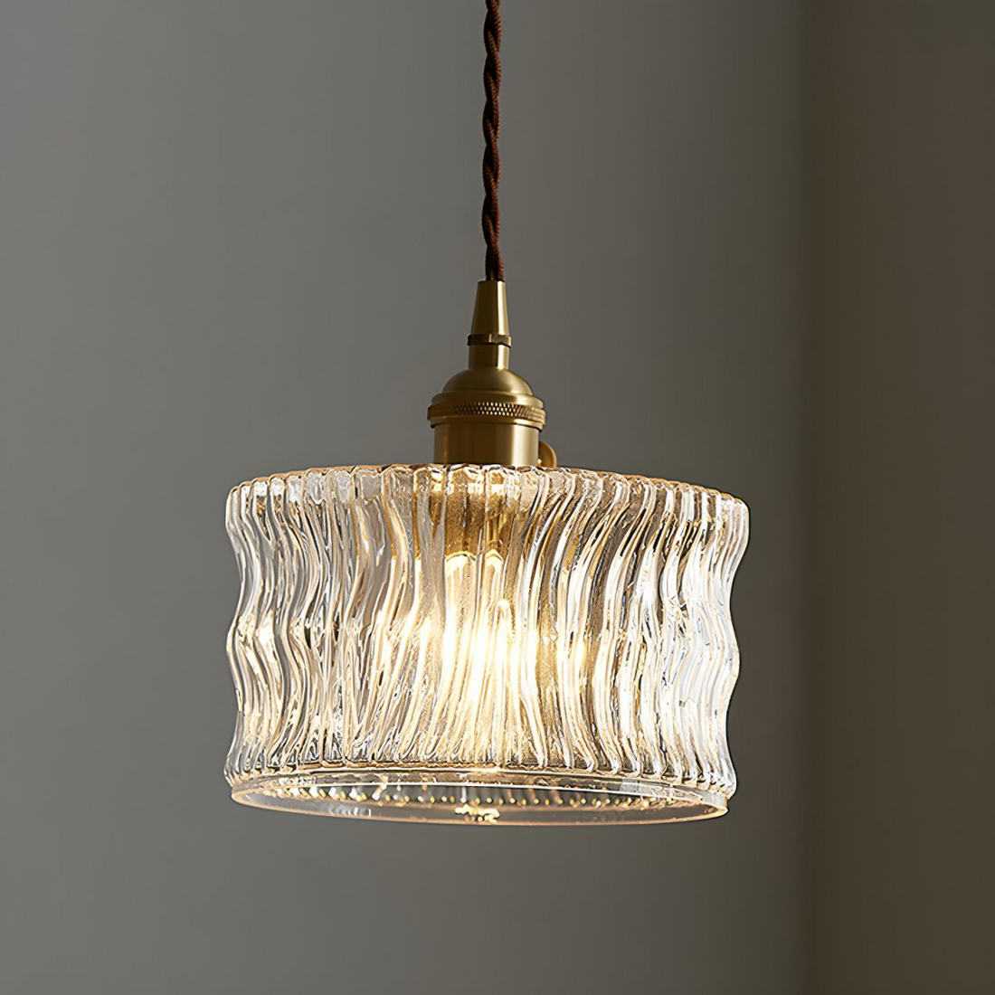 Modern Glass Shade Pendant Fixture - Classy Light for Dining Living