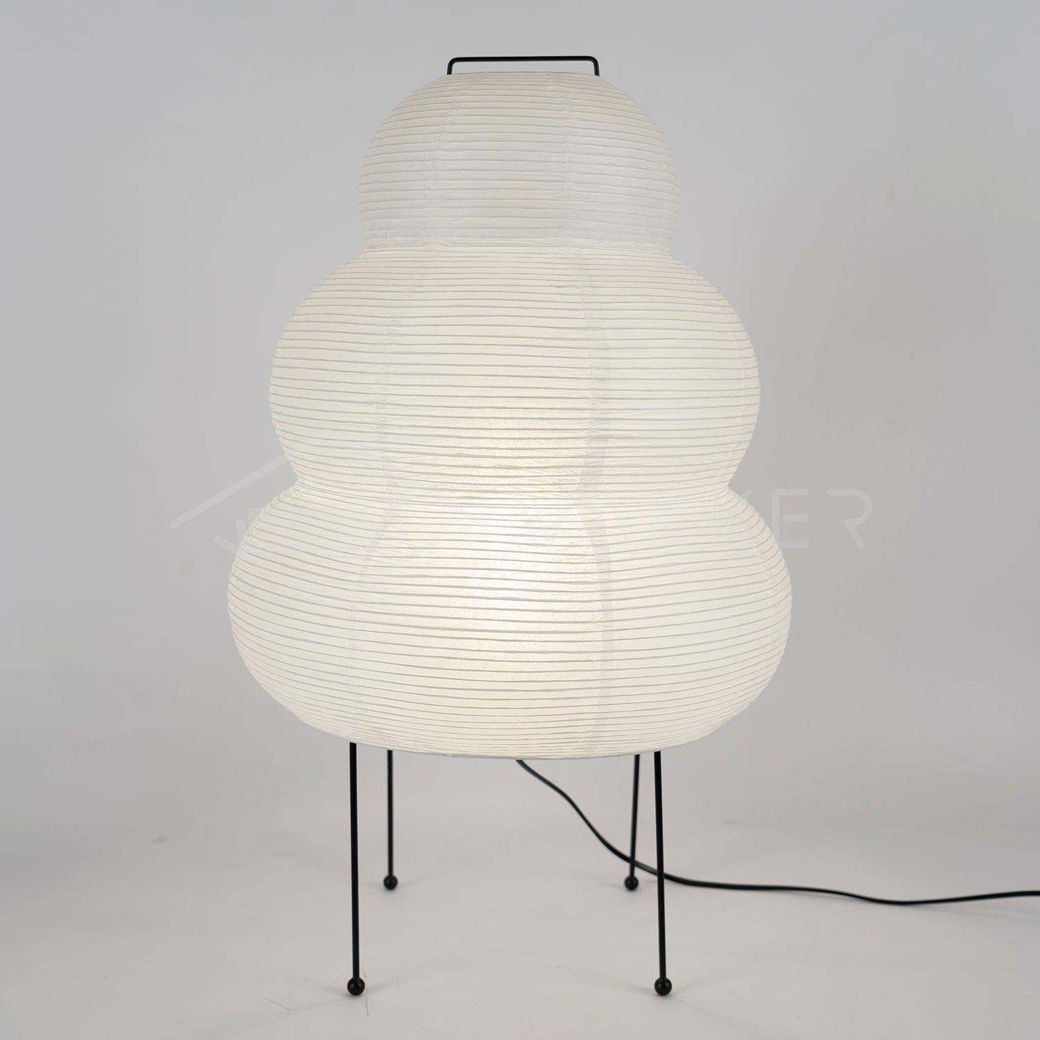 Japanese-Inspired Paper Table Lamp - Mulberry Paper Lamp for Bedroom