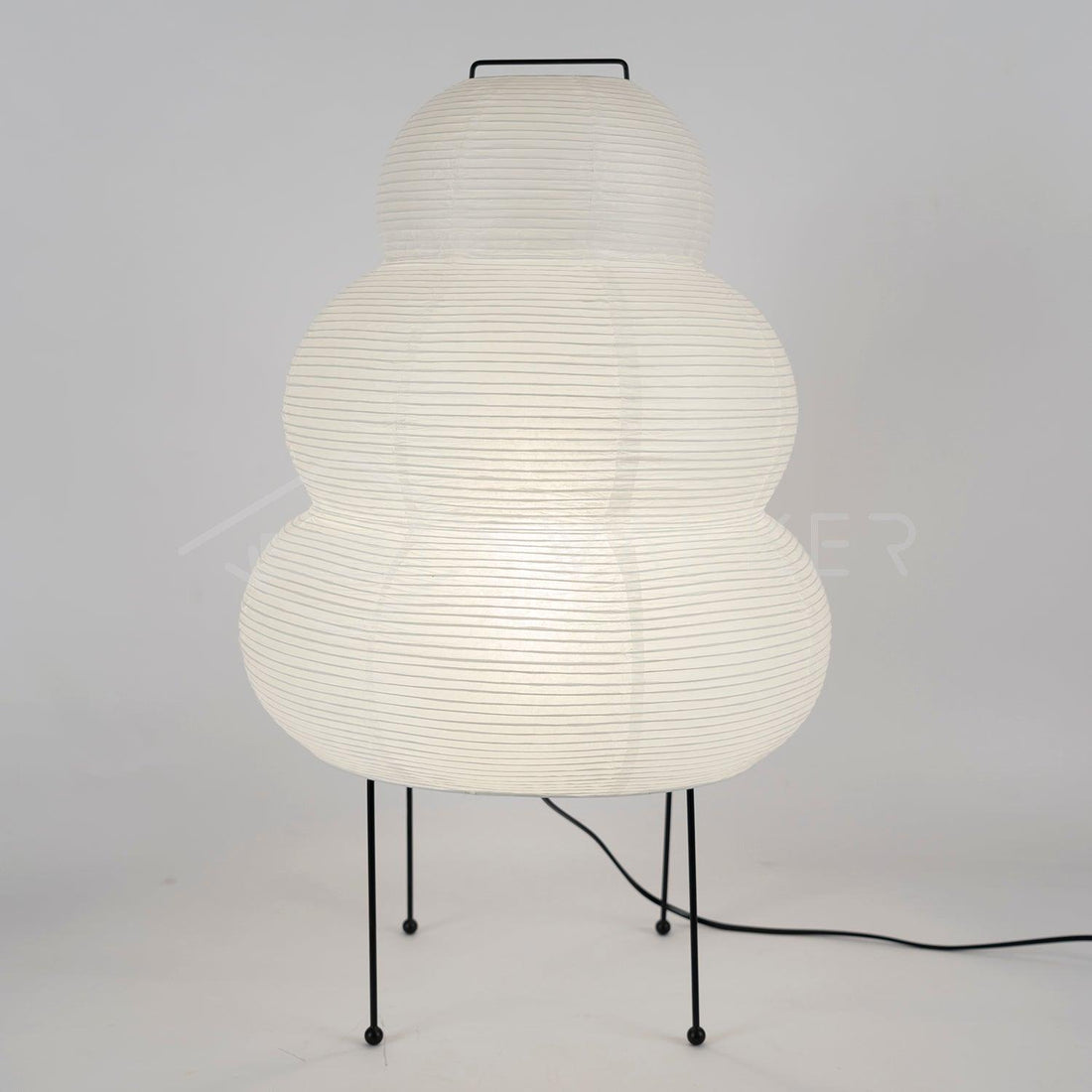Japanisch inspirierte Papiertischlampe – Maulbeerpapierlampe fürs Schlafzimmer