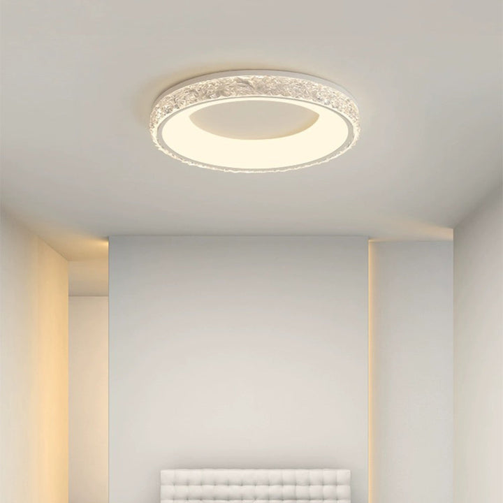 Flush Mount LED Ceiling Light – Round Acrylic Minimalist Fixture