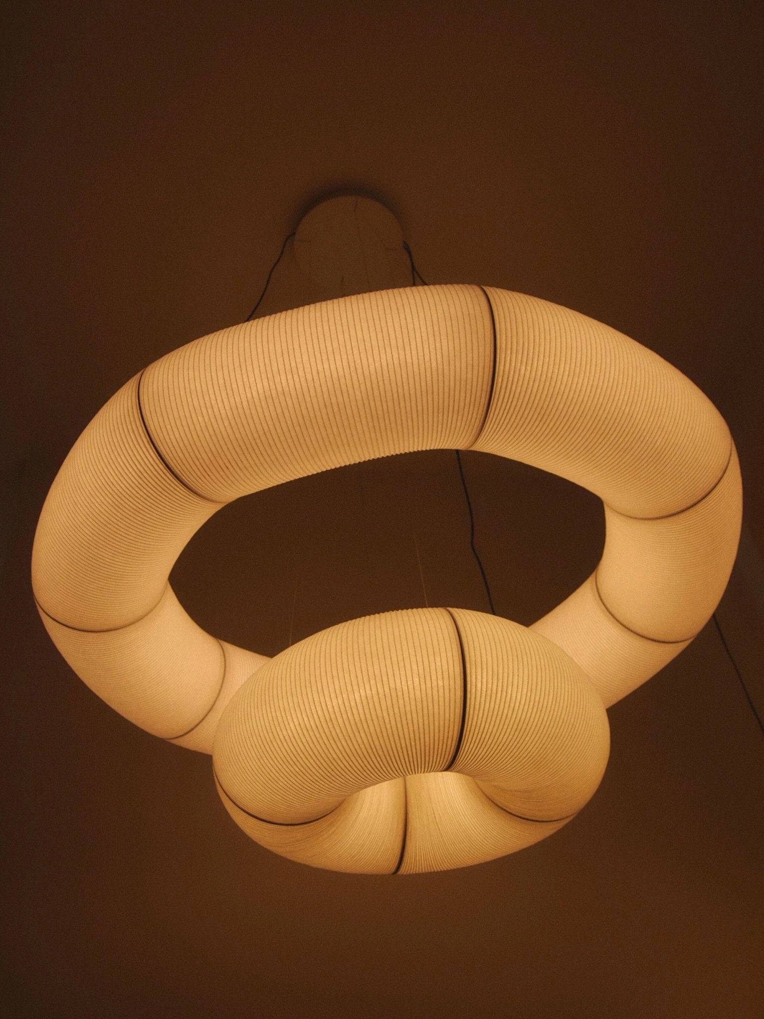 Mulberry Silk Pendant Lamp - Warm LED Lighting for Living Rooms