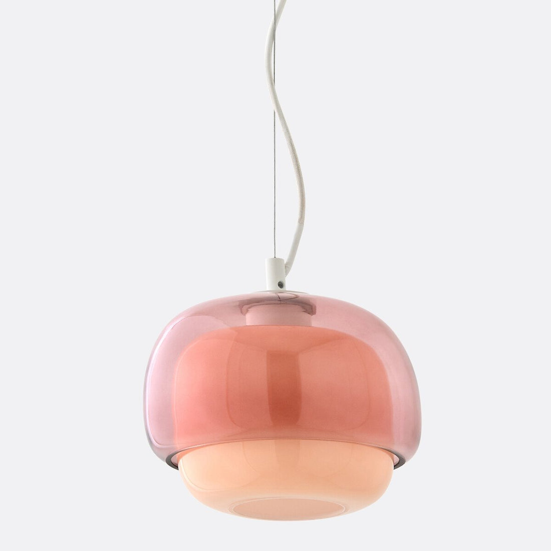 Clinco Modern Mushroom Pendant Light - Colored Glass Hanging Light