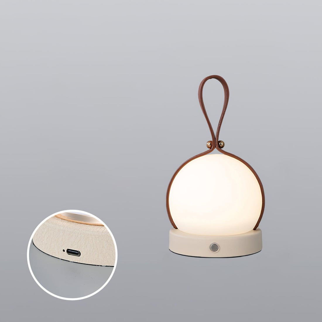 Lantern Indoor Table Lamp - Built-in Battery Modern Iron Lighting