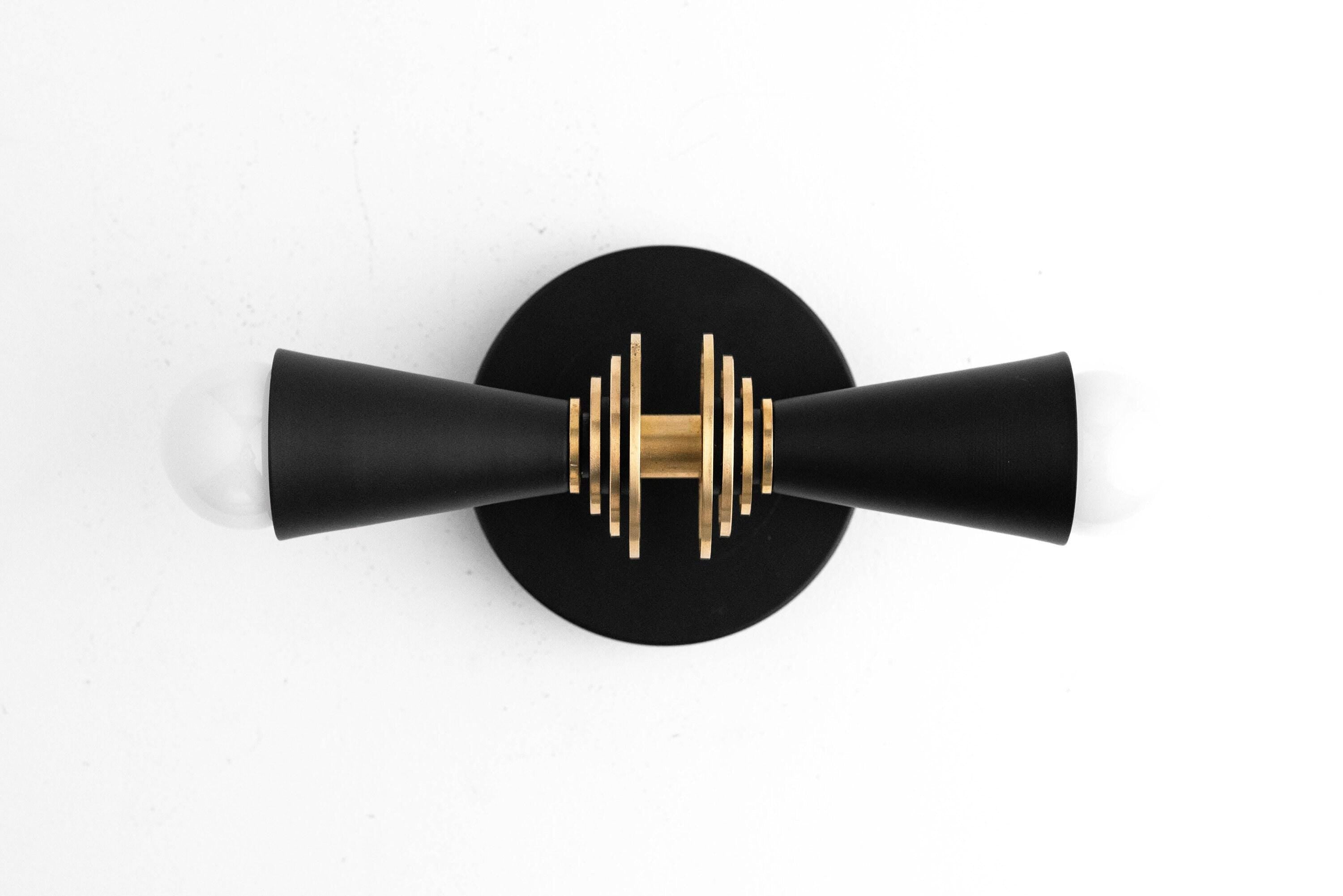 Pyralis Cone Art Deco Wall Light - Multi-Directional Sconce for Vanity or Wall