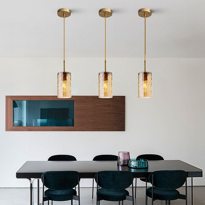 Ripple Glass Pendant Light - Simple Creative Design for Dining Room