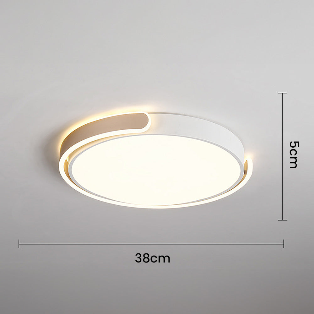 Minimalist LED Ceiling Light – Round Acrylic Fixture for Bedroom