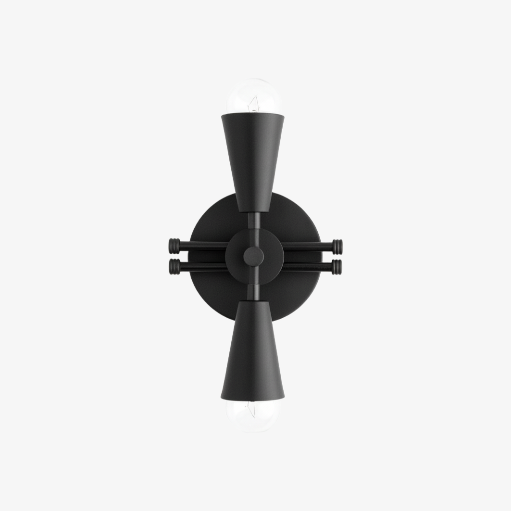 Pyralis Cone Art Deco Messing Wandleuchte - Industrielle Vanity Light