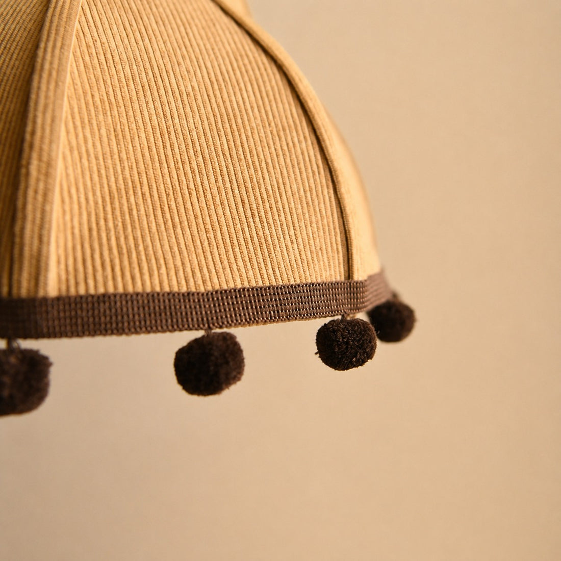 Patchwork Fabric Pom-Pom Pendant Light