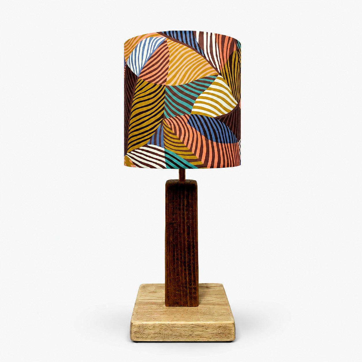 Colorful Geo fabric table lamp